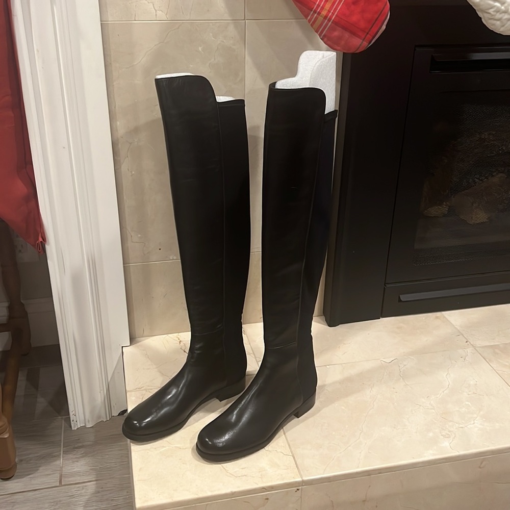 NEVER WORN IN BOX Stuart Weitzman 5050 Leather Over-the-Knee Boots